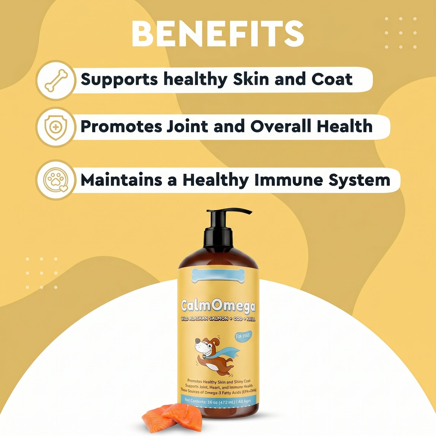 CalmOmega — Wild Alaskan Salmon Oil for Dogs