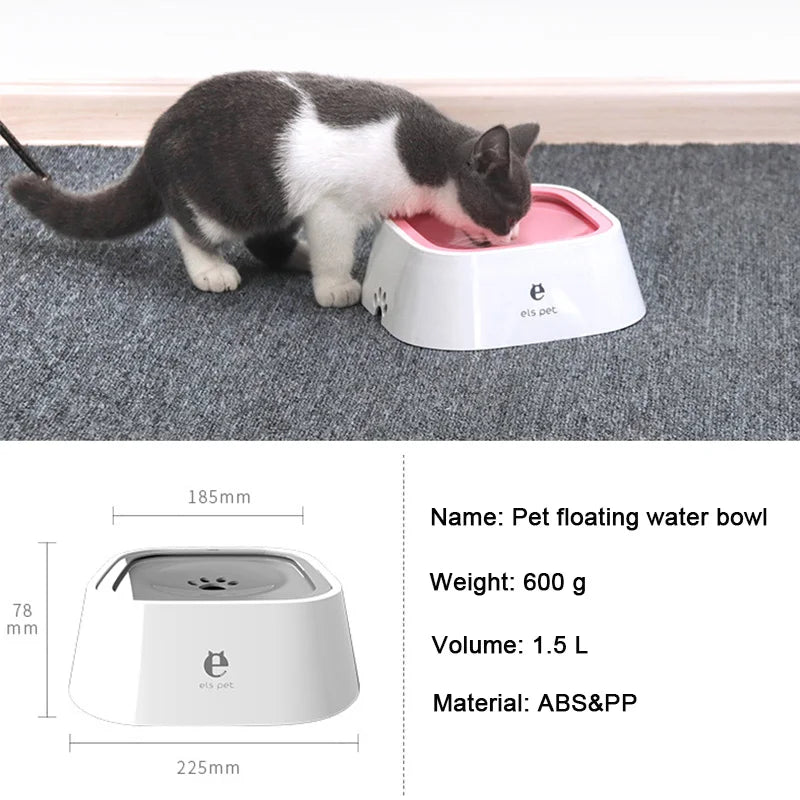 Dog Drinking Water Bowl - Non-Wetting Cat Bowl...