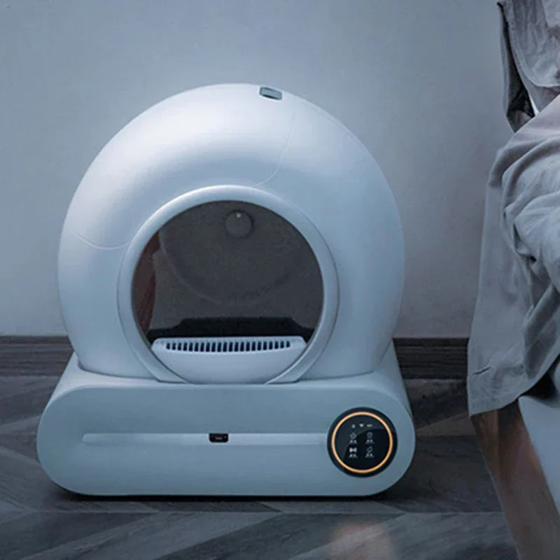 Automatic Cat Litter Box Capacity Self Cleaning Fully...
