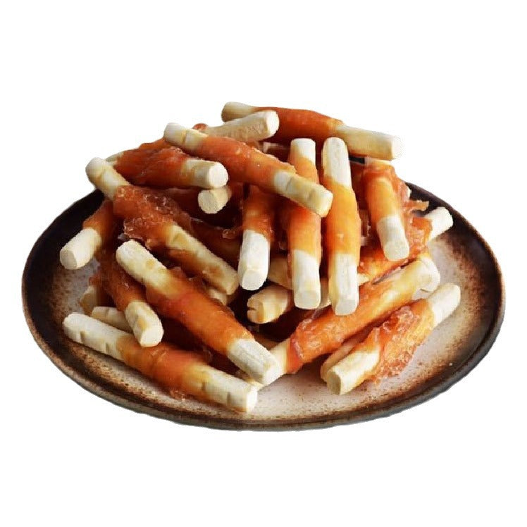 Dog Treats | Chicken-Wrapped Calcium Cheese Sticks for Dogs, 7-Pack Training Rewards