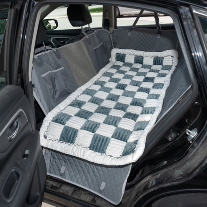 Backseat Dog Bed Large Plush Pet Car Seat Bed For Cozy...