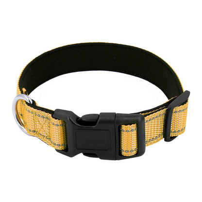 Reflective Dog Collar Quick-Lock Buckle - Safe Night...