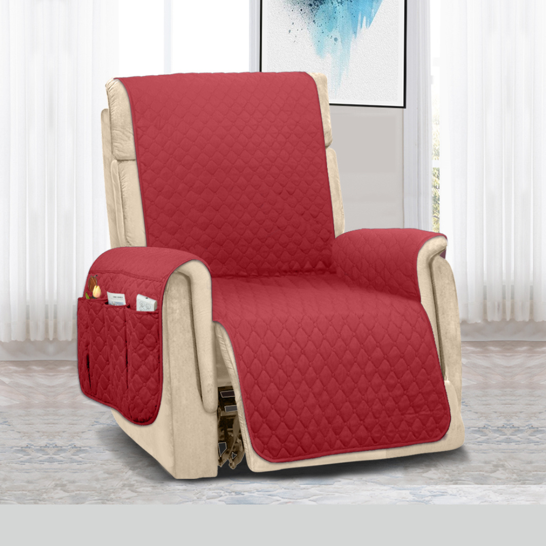 Couch Cover Furniture Protector With Side Pockets And...