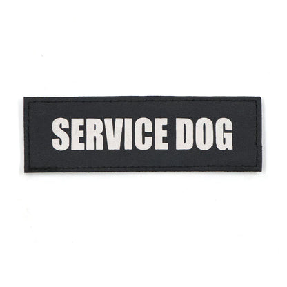 Service Dog Patch Black Harness Label Hook And Loop...