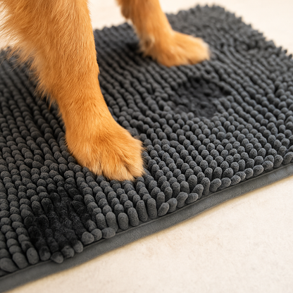 Paw-Drying Floor Mat With Superabsorbent Quick-Dry...
