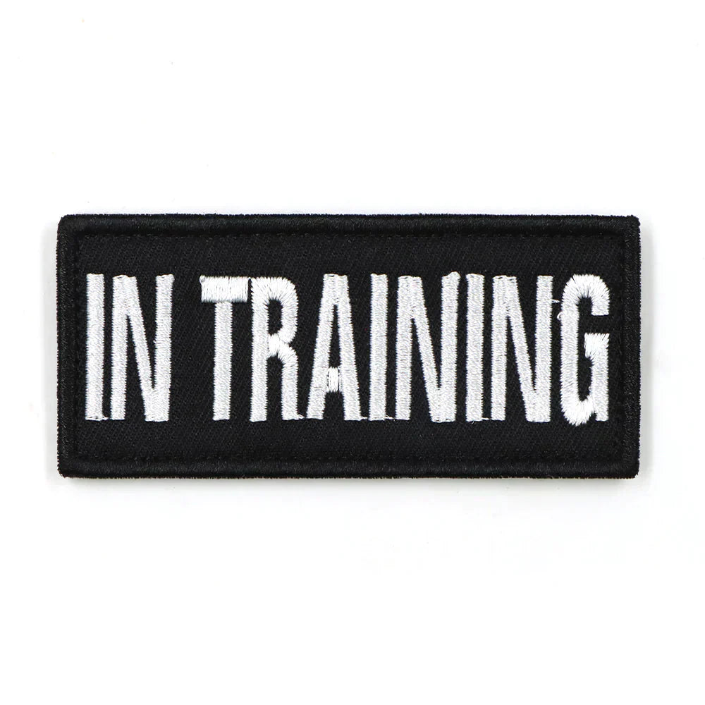 In Training Patch Black Hook And Loop Harness Patch...