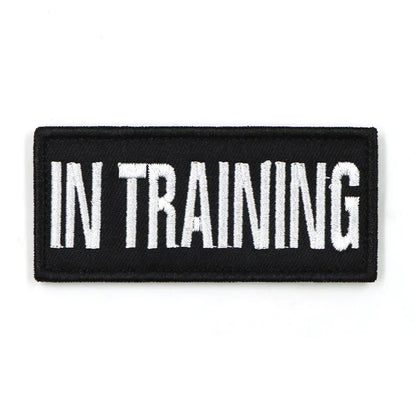 Service Dog Patch Black Harness Label Hook And Loop...