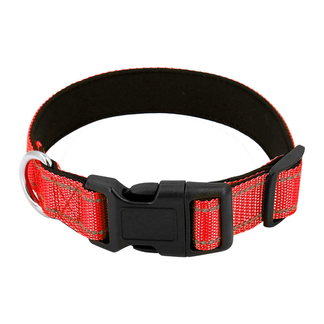 Reflective Dog Collar Quick-Lock Buckle - Safe Night...
