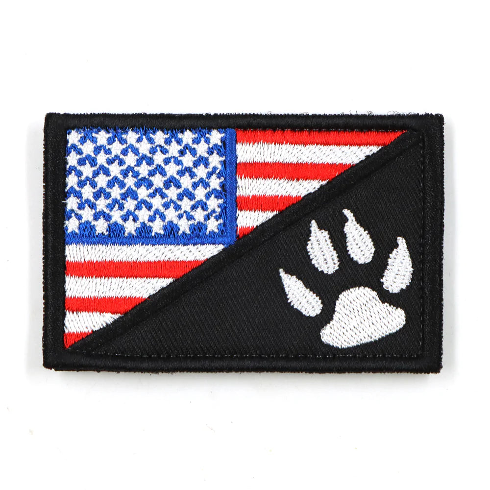 Service Dog Patch Black Harness Label Hook And Loop...