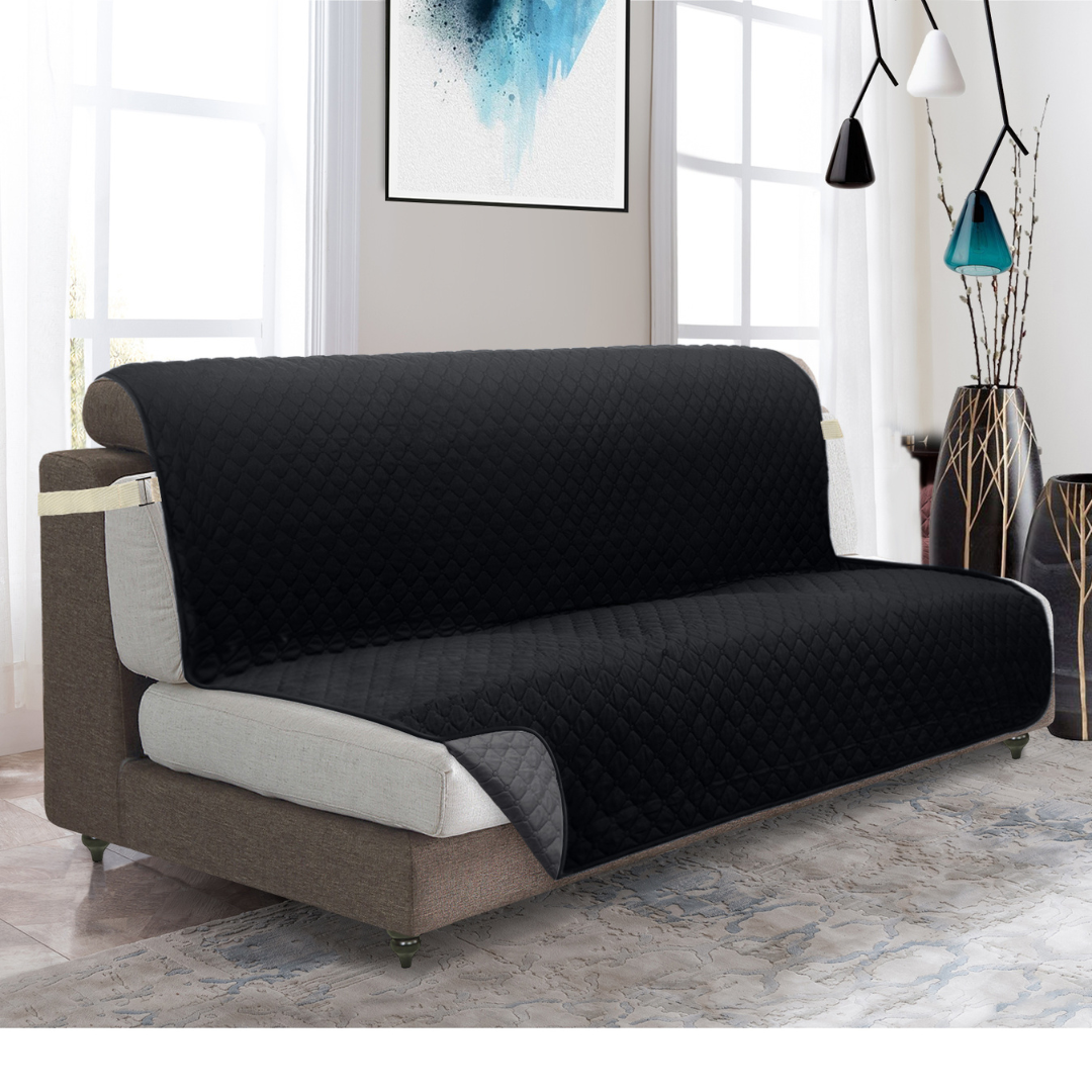 Couch Cover Furniture Protector With Side Pockets And...