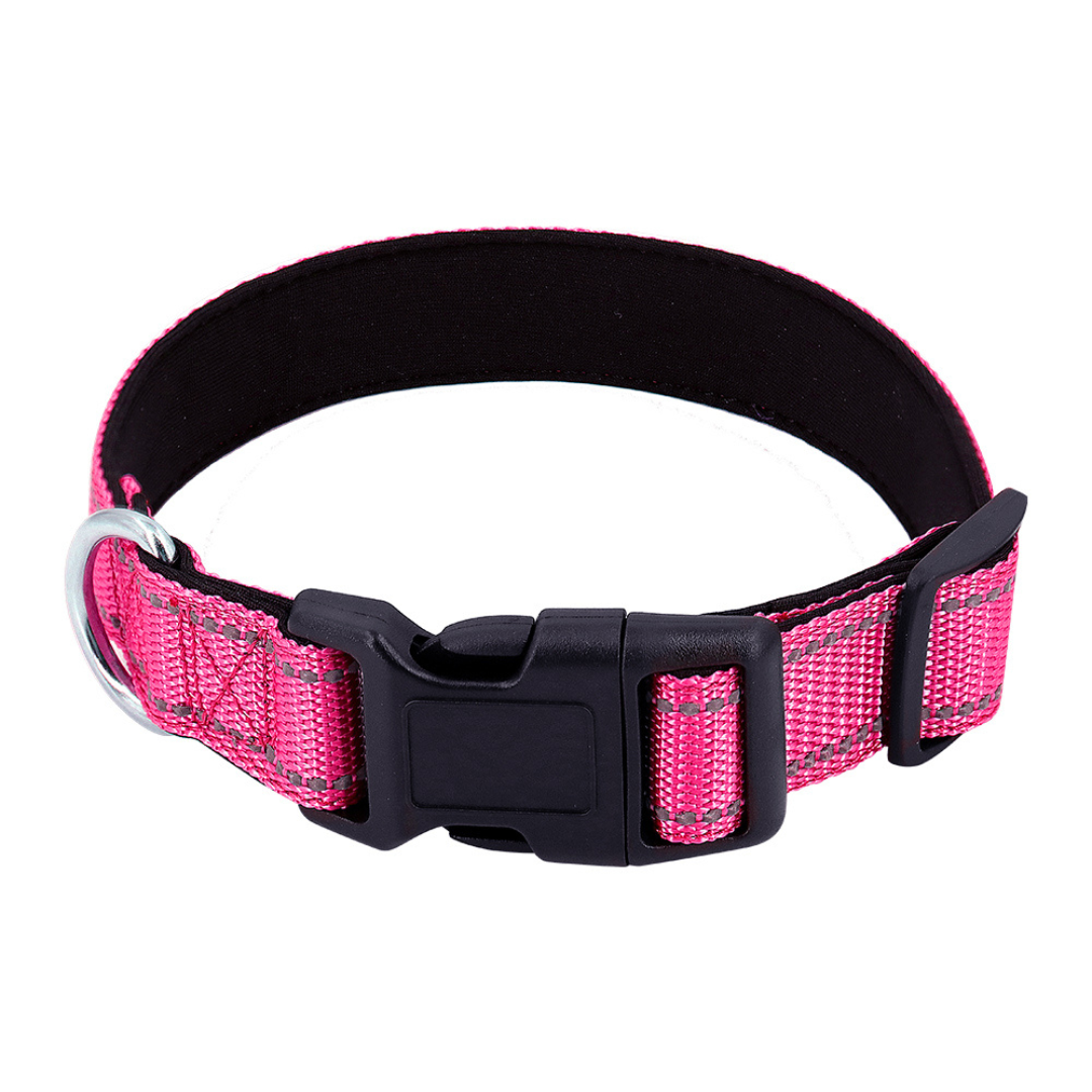 Reflective Dog Collar Quick-Lock Buckle - Safe Night...