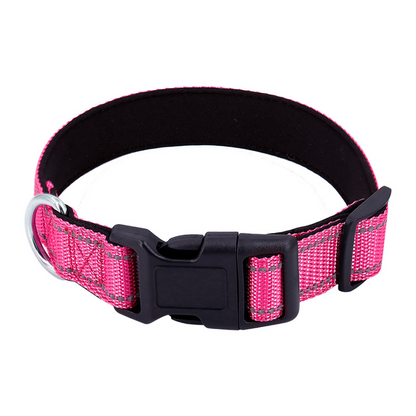 Reflective Dog Collar Quick-Lock Buckle - Safe Night...