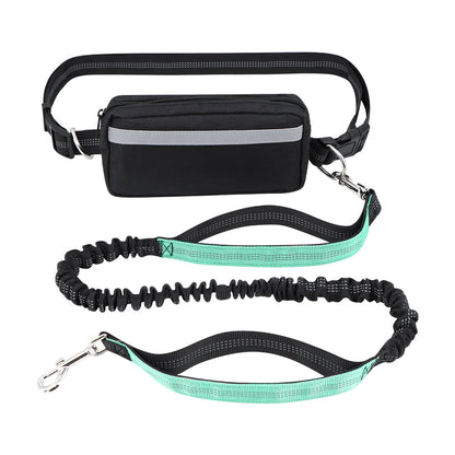 Dog Leash Double-Handle Hands-Free Bungee Reflective...