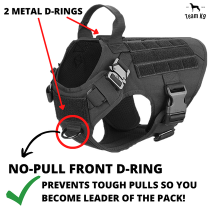 Tactical Dog Harness System All-In-One Training Bundle...