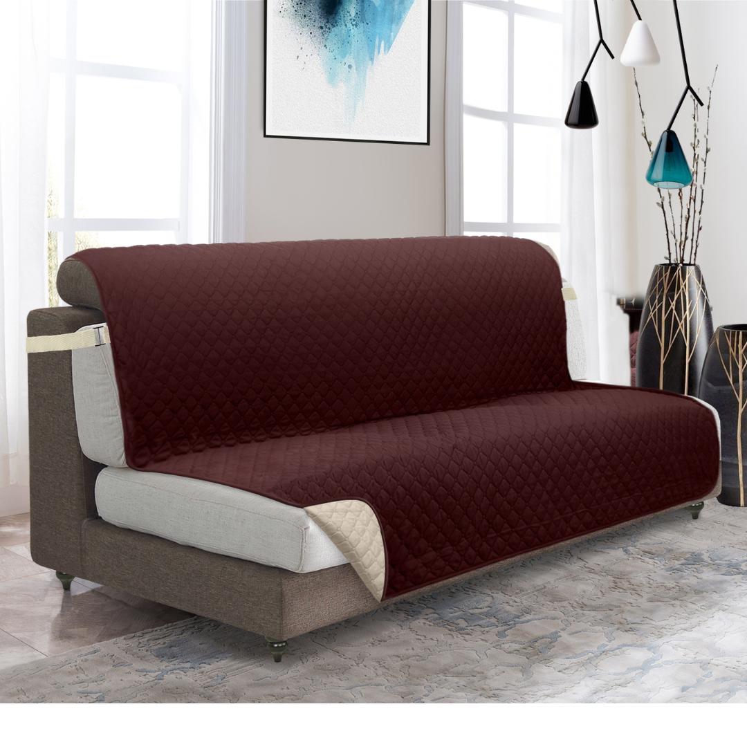Couch Cover Furniture Protector With Side Pockets And...