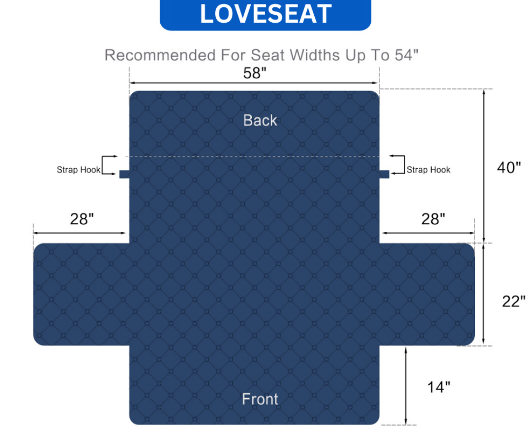 Couch Cover Furniture Protector With Side Pockets And...