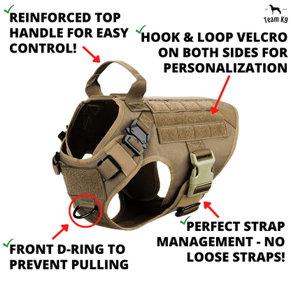 Tactical Dog Harness System All-In-One Training Bundle...