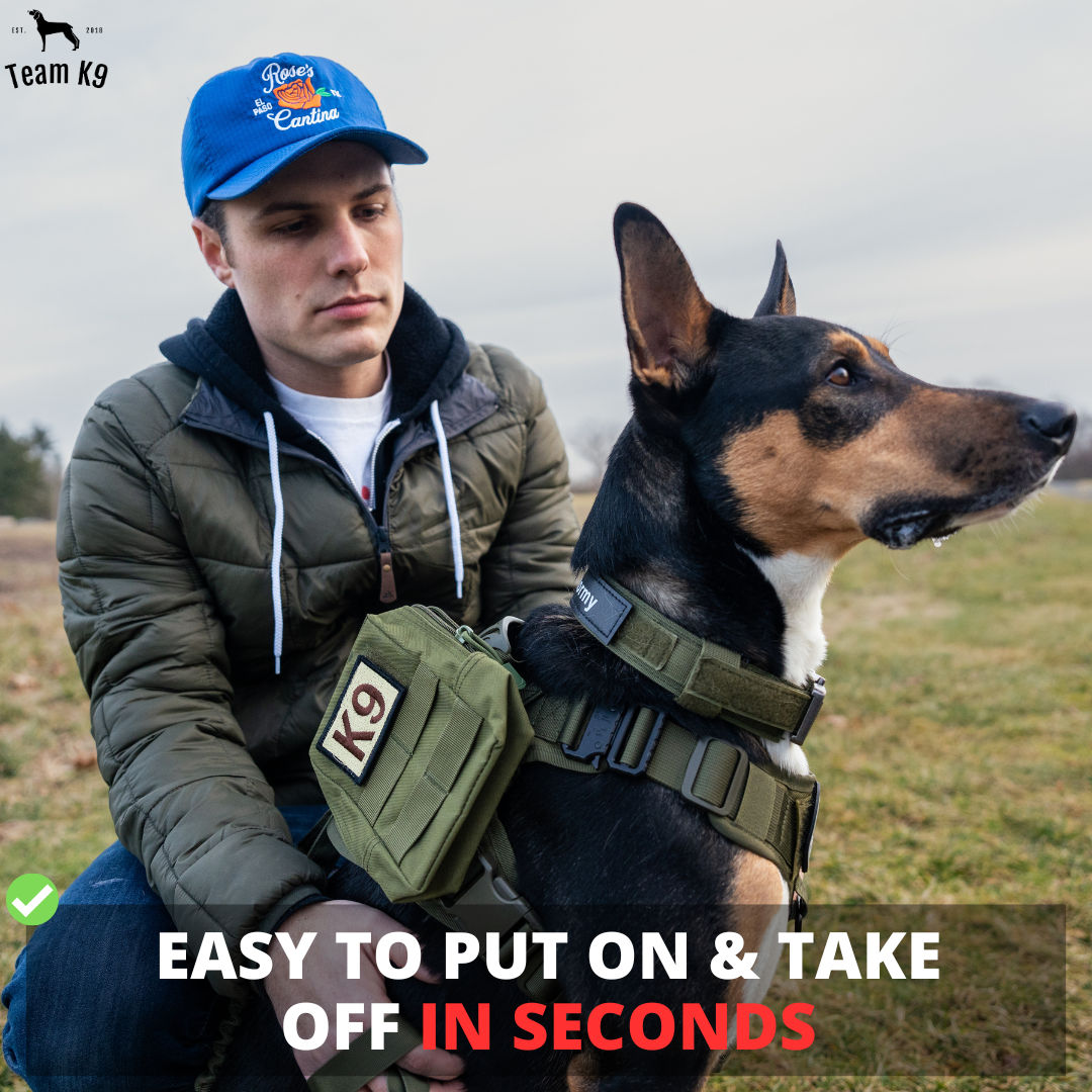 Tactical Dog Harness No-Pull With Front And Back D-Rings...