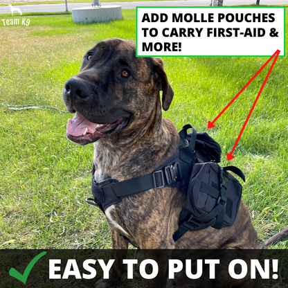 Tactical Dog Harness System All-In-One Training Bundle...