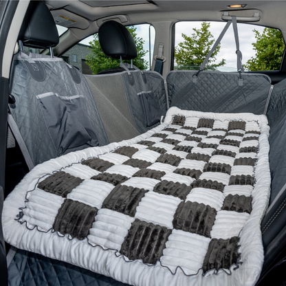 Backseat Dog Bed Large Plush Pet Car Seat Bed For Cozy...