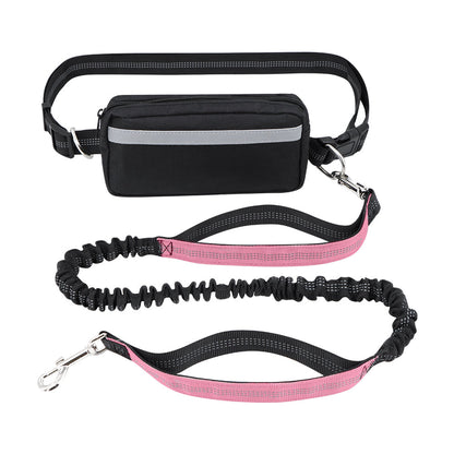 Dog Leash Double-Handle Hands-Free Bungee Reflective...