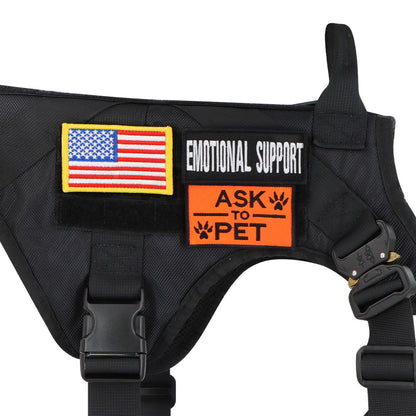 Dog Harness Patches Set 12 Hook And Loop Patches For...