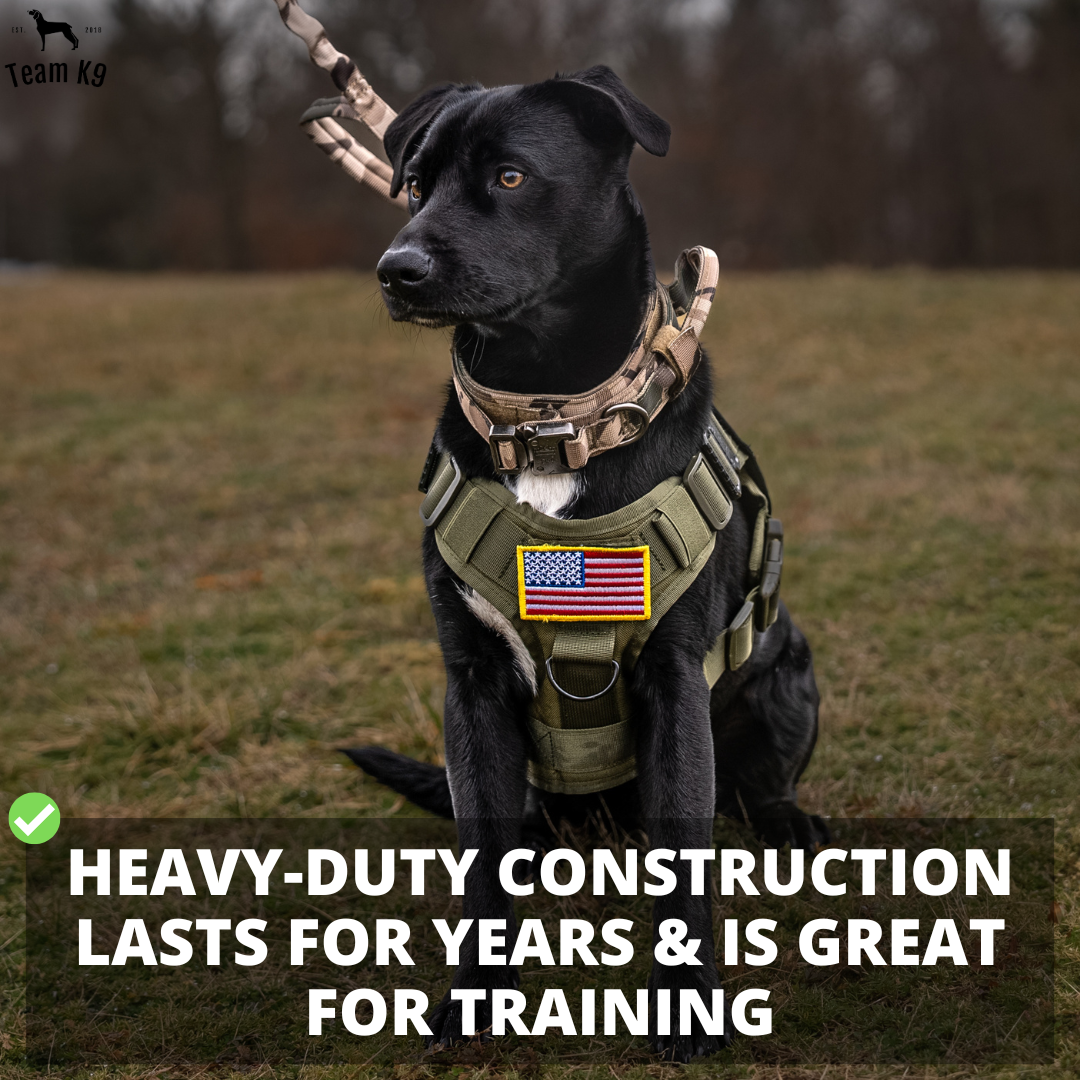 Tactical Dog Harness No-Pull With Front And Back D-Rings...
