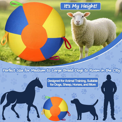 Inflatable Dog Herding Ball – Durable Outdoor Push & Chase Exercise Toy