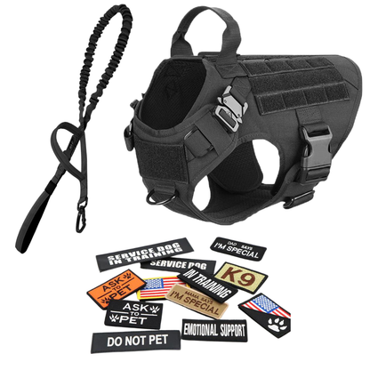 Tactical Dog Harness No-Pull With Front And Back D-Rings...