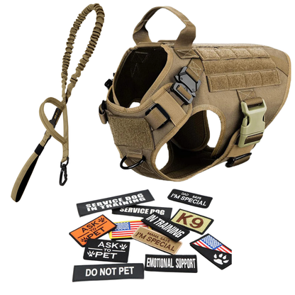 Tactical Dog Harness No-Pull With Front And Back D-Rings...