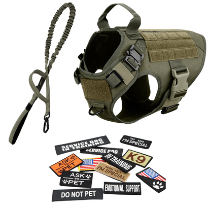 Tactical Dog Harness No-Pull With Front And Back D-Rings...
