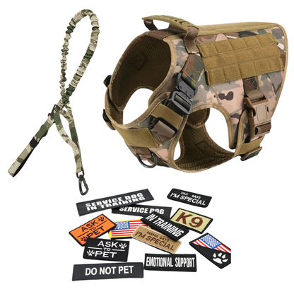 Tactical Dog Harness No-Pull With Front And Back D-Rings...