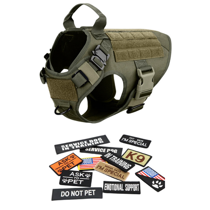 Tactical Dog Harness No-Pull With Front And Back D-Rings...