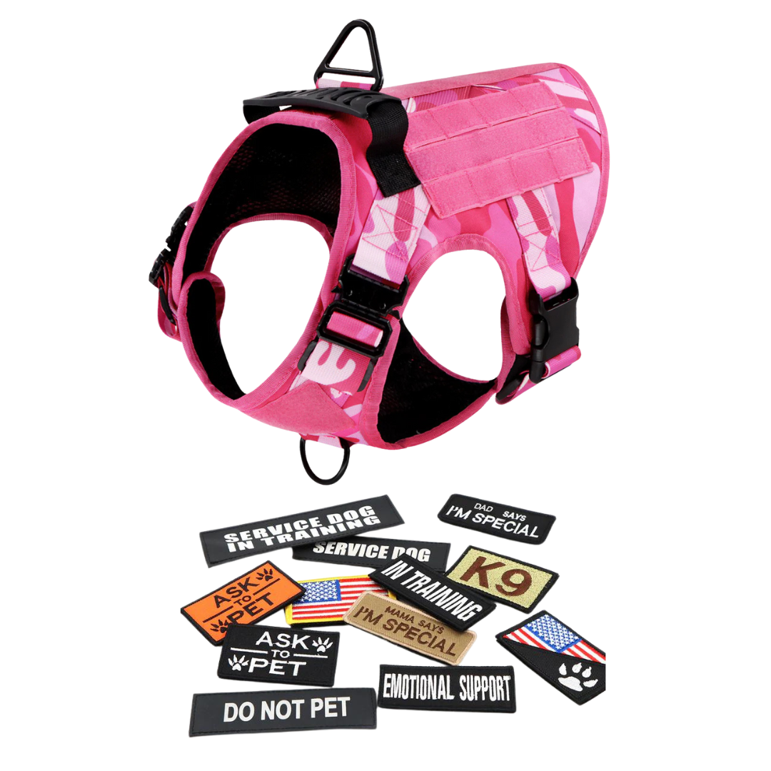 Tactical Dog Harness No-Pull With Front And Back D-Rings...