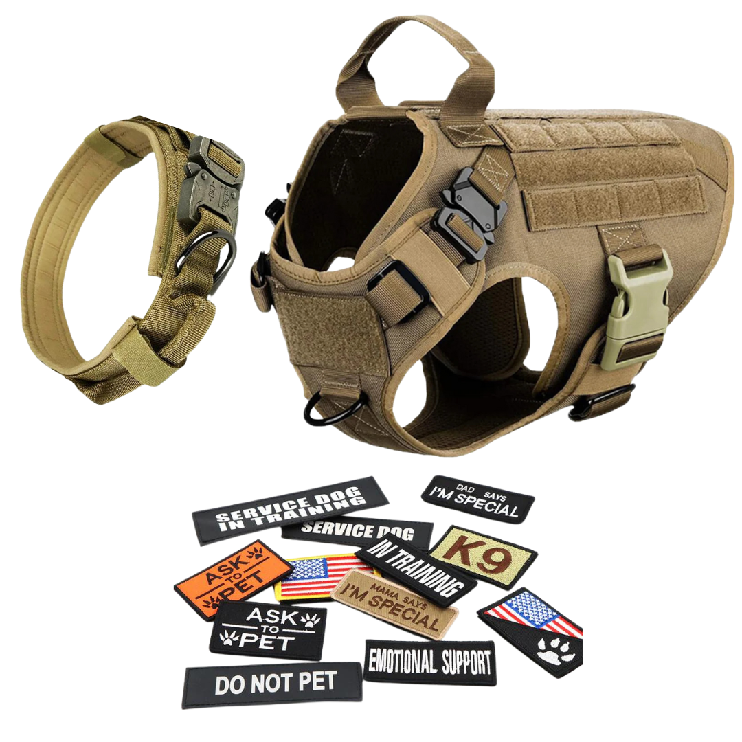 Tactical Dog Harness No-Pull With Front And Back D-Rings...