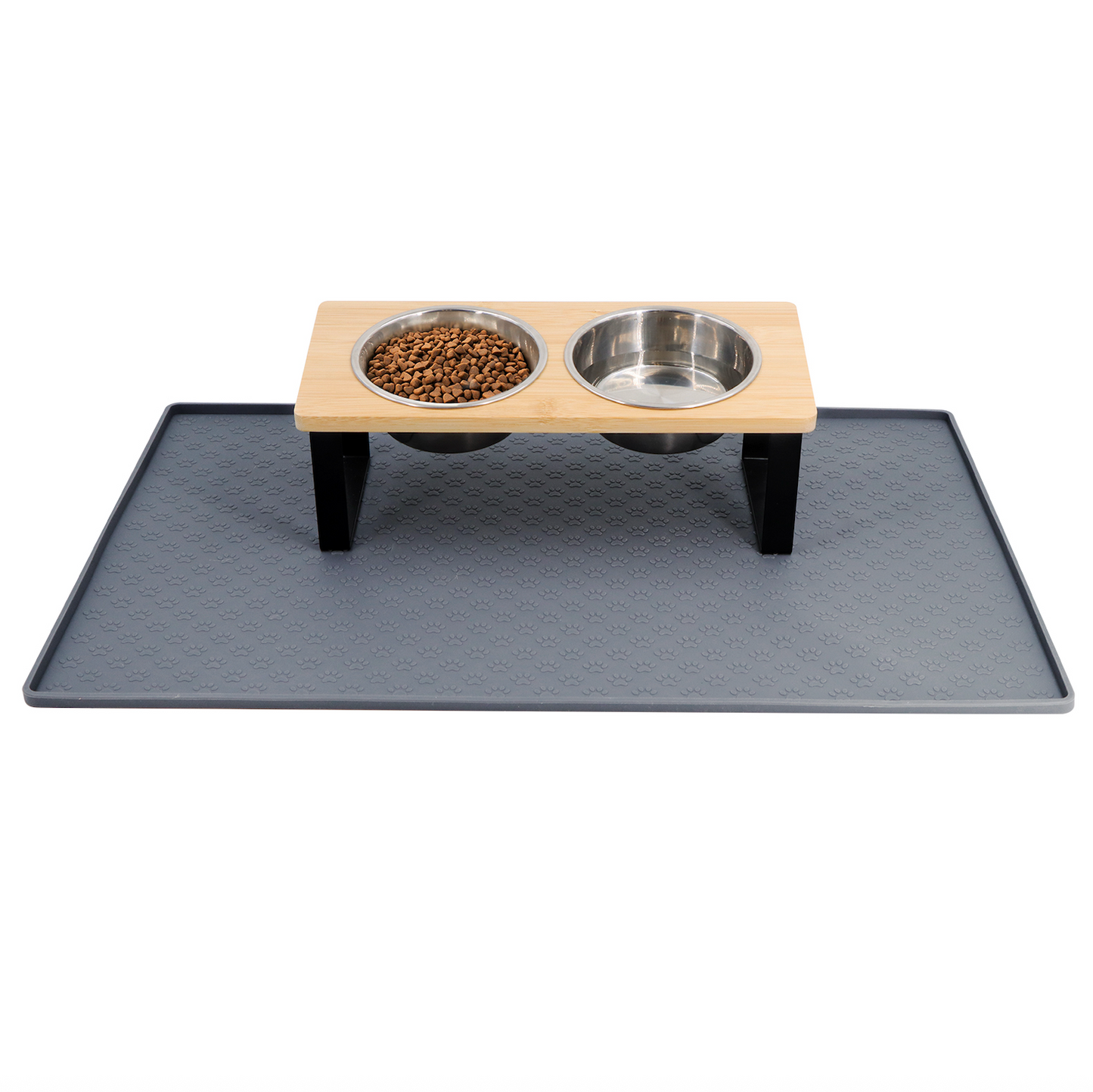 Dog Feeder Mat Non Slip With Raised Edges 15.5 x 23.5...