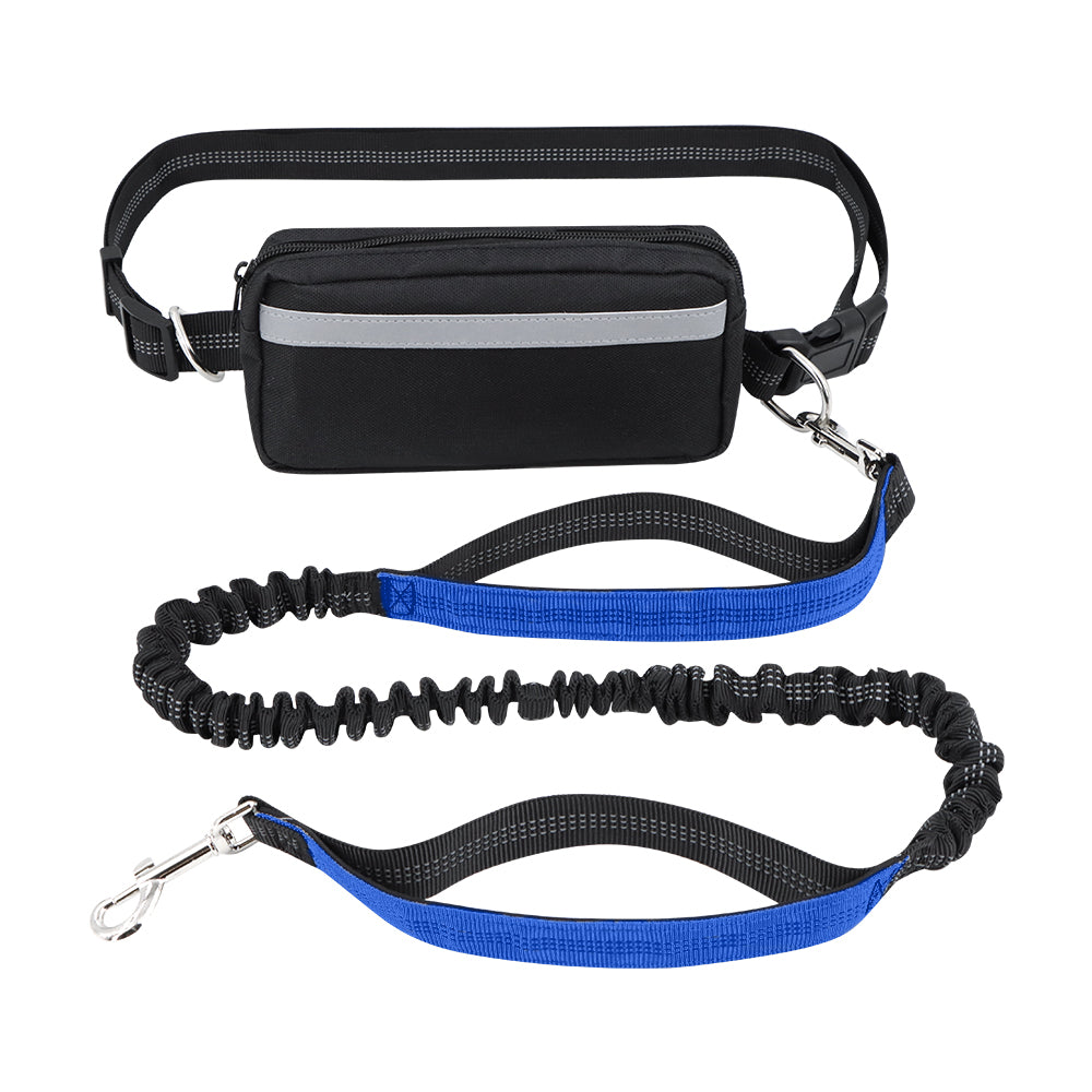 Dog Leash Double-Handle Hands-Free Bungee Reflective...