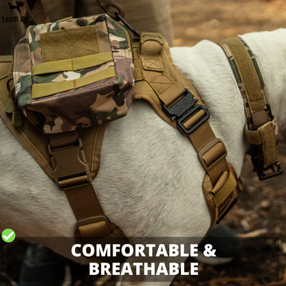 Tactical Dog Harness No-Pull With Front And Back D-Rings...