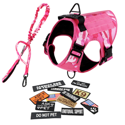 Tactical Dog Harness No-Pull With Front And Back D-Rings...