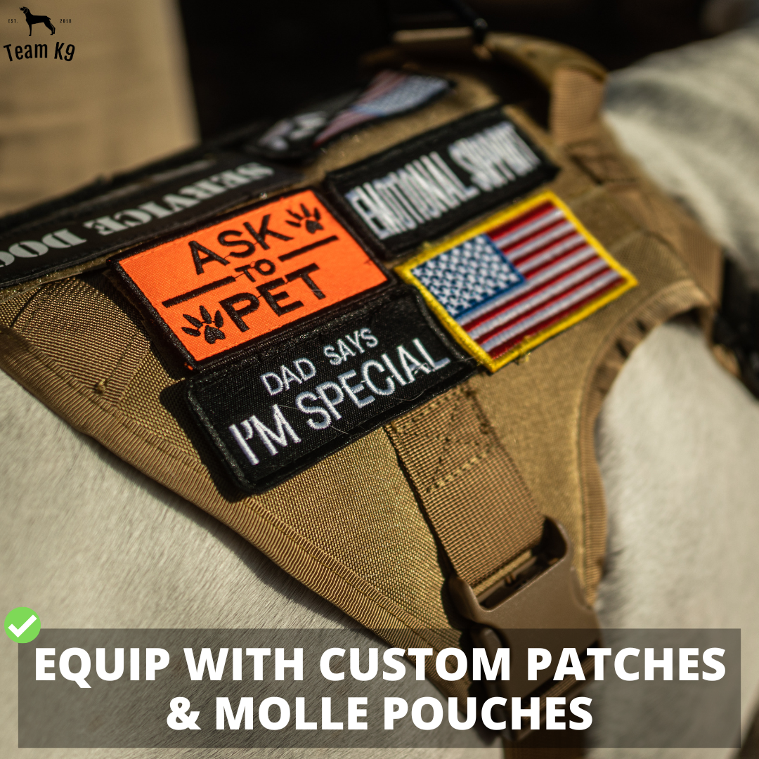 Tactical Dog Harness No-Pull With Front And Back D-Rings...