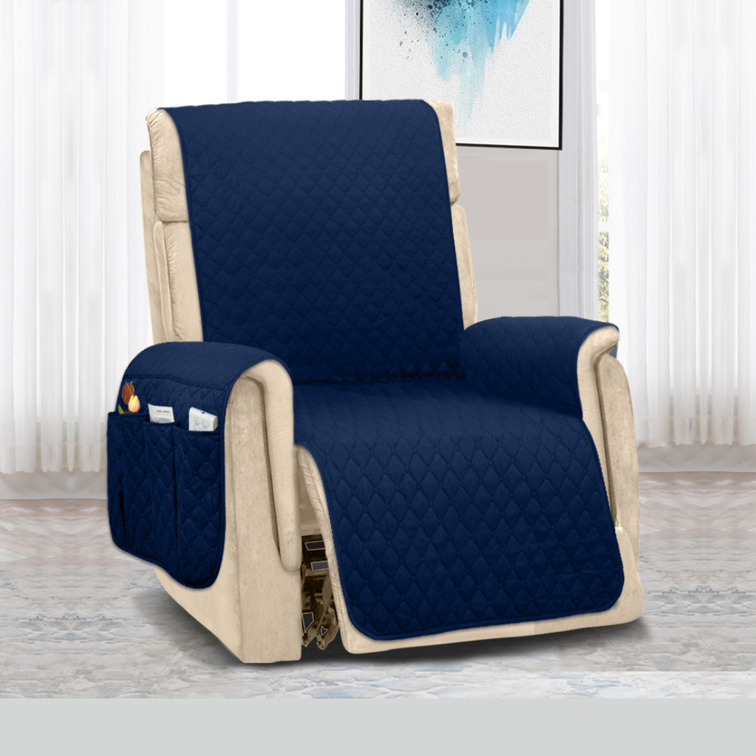 Couch Cover Furniture Protector With Side Pockets And...