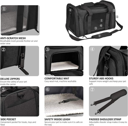 Dog Bag Carrier For Small Medium Cats Dogs Puppies Up To 15