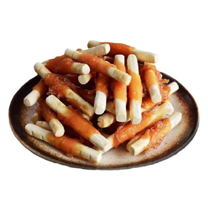 Dog Treats | Chicken-Wrapped Calcium Cheese Sticks for Dogs, 7-Pack Training Rewards