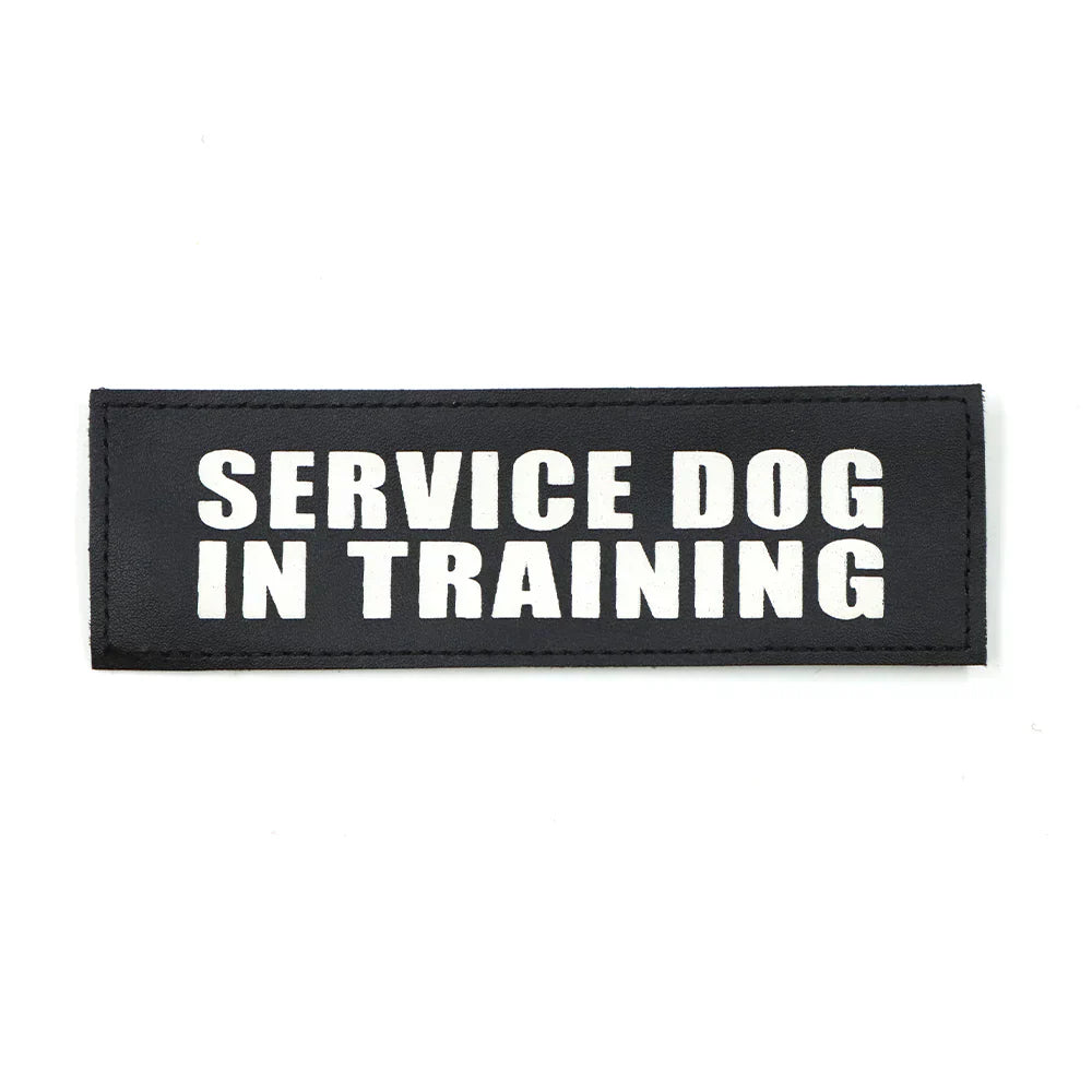 Service Dog Patch Black Harness Label Hook And Loop...