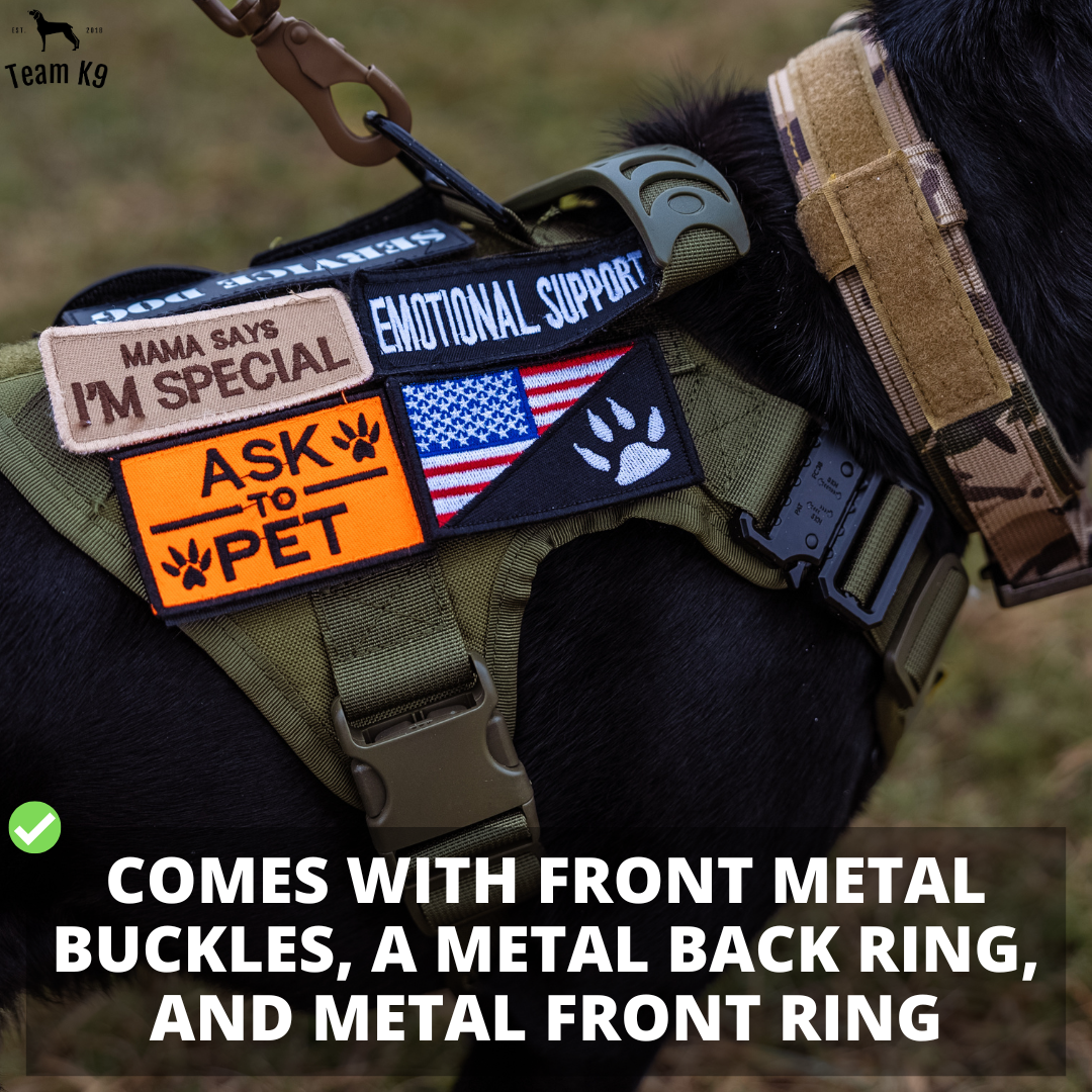Tactical Dog Harness No-Pull With Front And Back D-Rings...