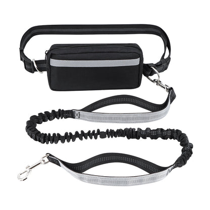 Dog Leash Double-Handle Hands-Free Bungee Reflective...