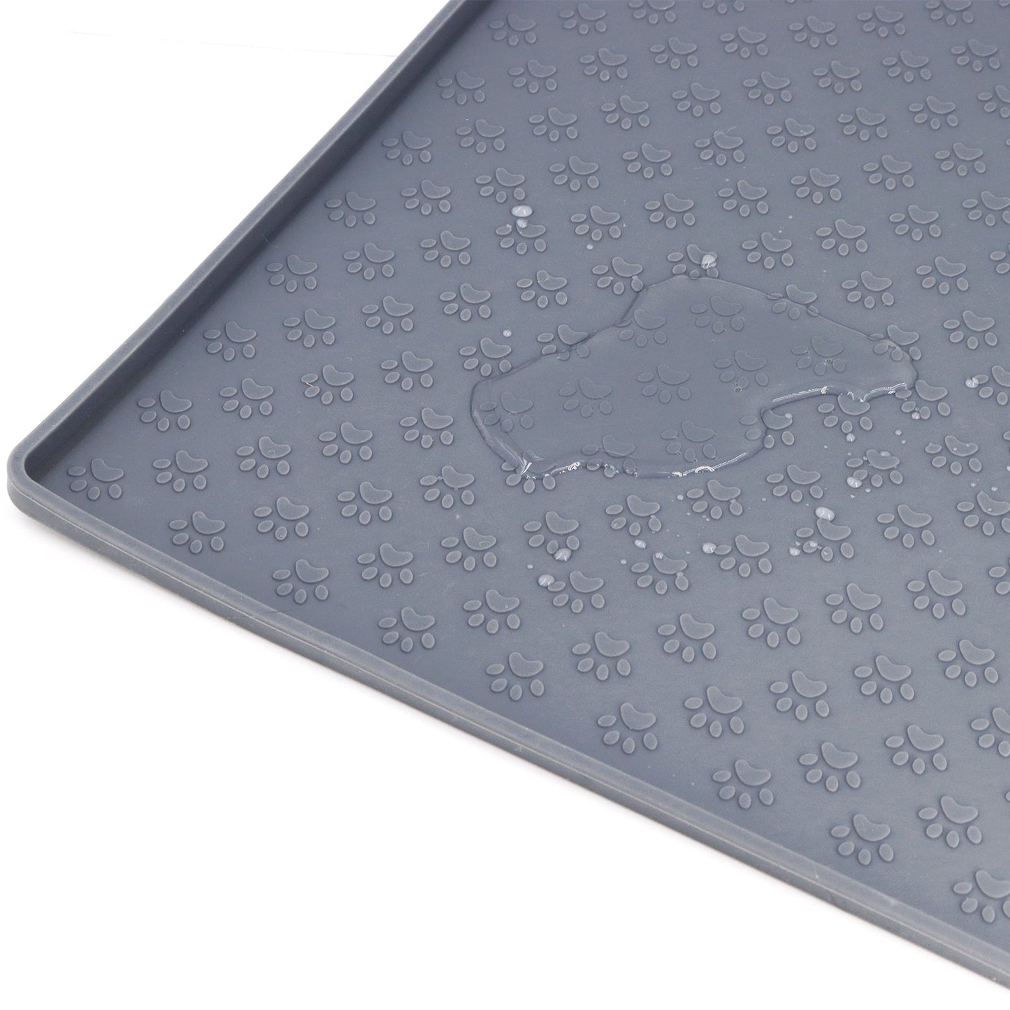 Dog Feeder Mat Non Slip With Raised Edges 15.5 x 23.5...