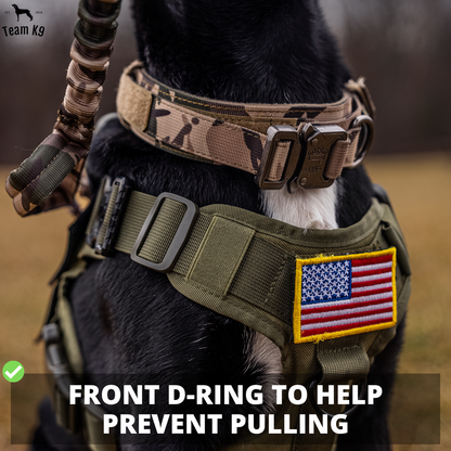 Tactical Dog Harness No-Pull With Front And Back D-Rings...