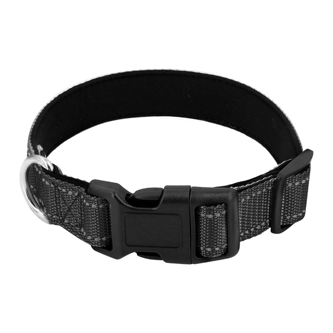 Reflective Dog Collar Quick-Lock Buckle - Safe Night...