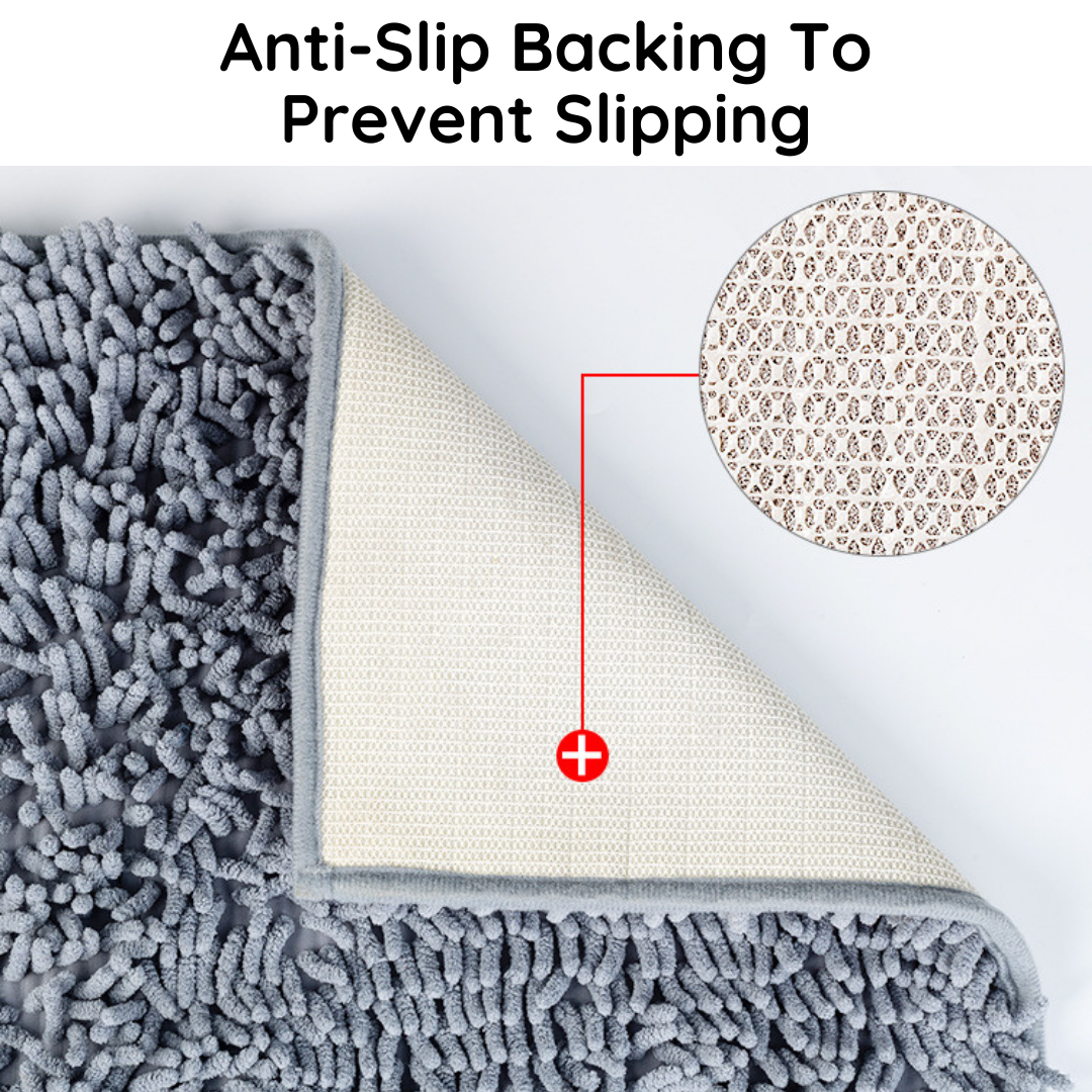 Paw-Drying Floor Mat With Superabsorbent Quick-Dry...